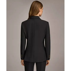 Donna Karan Women's Double Breasted Blazer,Created by Macy's-Black