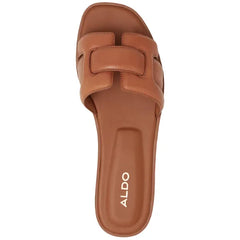 ALDO Women's Elenaa Studded Flat Slide Sandals, Trendy Comfortable Stylish Flats