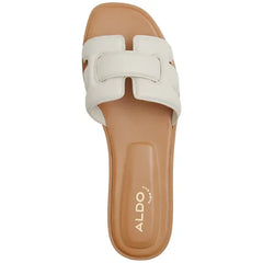 ALDO Women's Elenaa Studded Flat Slide Sandals, Trendy Comfortable Stylish Flats