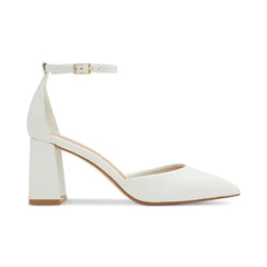 ALDO Women's Jan Pointed Toe Ankle Strap Block Heel, Sandals Stylish and Comfortable Footwear