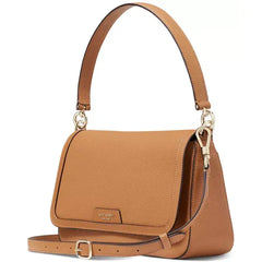 Kate Spade New York Hudson Pebbled Leather Flap Small Shoulder Bag