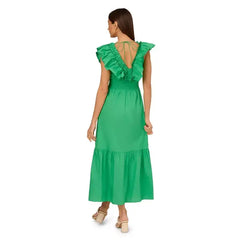 Adrianna Papell Womens Ruffled Maxi Dress, Elegant Style for Special Occasions