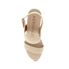 Aerosoles Women's Paxton Buckle Strap Wedge Sandals for Comfortable Style