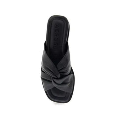 Aerosoles Brady Womens Short Wedge Slides, Stylish Comfortable Slip On Sandals