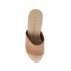 Aerosoles Womens Pierce Open Toe Wedge Sandals Stylish Comfortable Footwear