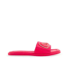 Aerosoles Women's Blaire Ornamented Slides Stylish, Comfortable Slip-On Sandals, Virtual Pink Leather