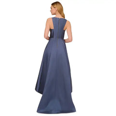 Adrianna Papell High Low Mikado Gown for Sophisticated and Elegant Evening Wear
