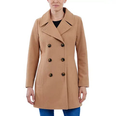 Anne Klein Womens Double Breasted Peacoat, Stylish and Warm Outerwear for Cold Weather