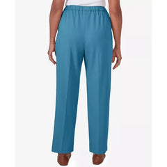 Alfred Dunner Sedona Sky Women's Sedona Balanced Short Length Pant, Mallard , Size 16
