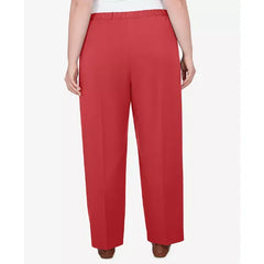 Alfred Dunner Plus Size Sedona Sky Sedona Balanced Average Length Pant, Clay, Size 16W