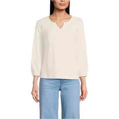 Macy's Women's Slub Top-Fresh ivory