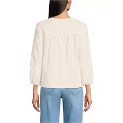 Macy's Women's Slub Top-Fresh ivory