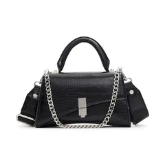ALDO Lucena Synthetic Small Top Handle, Elegant Compact Stylish Womens Handbag, Black
