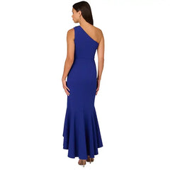 Adrianna Papell Women's Beaded One Shoulder Gown for Elegant and Glamorous Evening Style