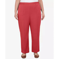 Alfred Dunner Plus Size Sedona Sky Sedona Balanced Average Length Pant, Clay, Size 16W