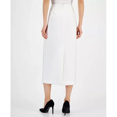 Crepe Column Skirt,Created by Macy's-White