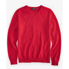 Macy's 100% Cashmere Women's Long-Sleeve Crewneck Sweater, Created for Macy's-Red polish