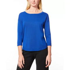 Macy's Women's Boat-Neck Button-Back Sweater-Angelfish
