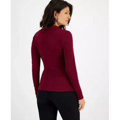 Women's Side Ruched Top, Created for Macy's-Rhodolite Garnet