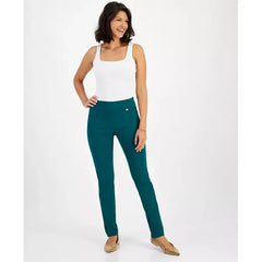 Women's Mid-Rise Skinny Pants, Regular, Long & Short Lengths, Created for Macy's-Green tourmalin