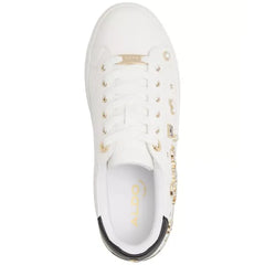 ALDO Womens Visuetti Lace Up Platform Novelty Sneakers, White Quilted , Size 11M