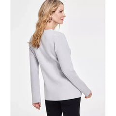 Women's Sweater Blazer, Created for Macy's-Gray