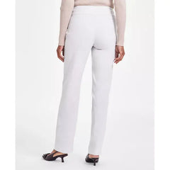 Women's Tummy-Control Pull-On Straight-Leg Pants, Created for Macy's-Bleached Oak