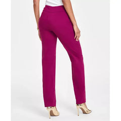 Women's Tummy-Control Pull-On Straight-Leg Pants, Created for Macy's-Rhodolite Garnet