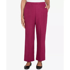 Alfred Dunner Women's Wine Country Classic Slant Pocket Short Length Pant