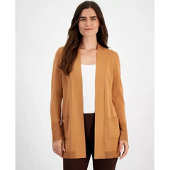 Women's Button-Sleeve Flyaway Cardigan, XS-4X, Created for Macy's-Canyon trail