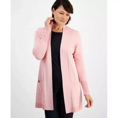 Women's Button-Sleeve Flyaway Cardigan, XS-4X, Created for Macy's-Cotton candy