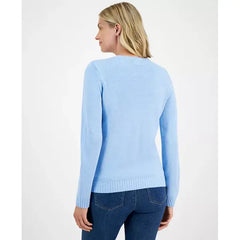 Women's Eight Lights Crewneck Sweater, Created for Macy's-Dutch canal