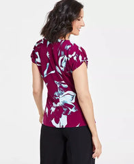 Women's Printed Gathered-Front Top, Created for Macy's-Loren Combo A