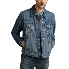 Men's Denim Trucker Jacket - Altavista
