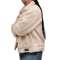 UGG® Women's Frankie Sherpa Fleece Trucker Jacket, Cozy and Stylish Outerwear for Women