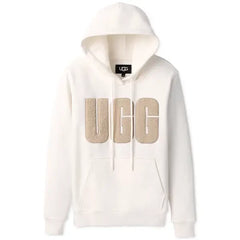 UGG Women's Rey UGGfluff Logo Hoodie, Stylish and Comfortable Pullover for Women