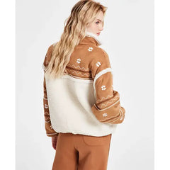 UGG® Women's Marlene Faux Suede Faux Sherpa Jacket, Stylish and Cozy Jacket for Women