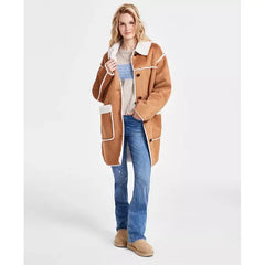 UGG® Women's Takara Luxe Fluff Mid Sherpa Jacket, Cozy and Stylish Outerwear