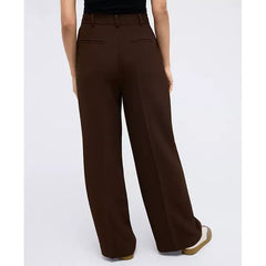 Women's Pleated High-Rise Wide-Leg Pants ,Created by macy's-Medium Bark
