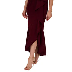 Adrianna Papell Women's Beaded One Shoulder Gown for Elegant and Glamorous Evening Style