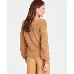 INC International Concepts Embellished Sweater, Created for Macy's-Warm toffee