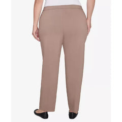 Alfred Dunner Plus Size Telluride Millennium Faux Fly Front Average Length Pants