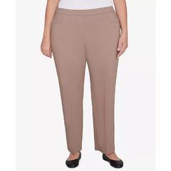 Alfred Dunner Plus Size Telluride Millennium Faux Fly Front Average Length Pants