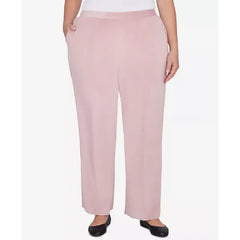Alfred Dunner Plus Size Telluride Corduroy Elastic Waist Short Length Pleated Pants