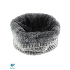 Deago Harsh Winter Double-Layer Fleece Neck Warmer Scarf for Men and Women