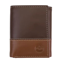 Timberland Men's Two-Tone Trifold Leather Wallet
