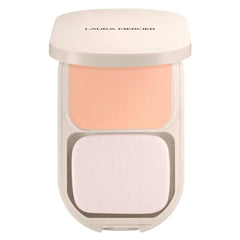 Laura Mercier Real Flawless Feather Matte Powder Foundation, Sheer to Medium Coverage, 16 HR Fade-Proof Wear, Hydration & Shine Control, Weightless Face Powder Compact, Hyaluronic Acid Infused