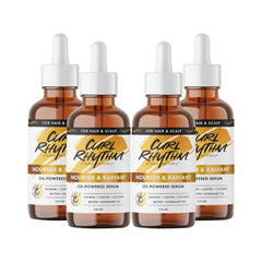 Curl Rhythm Nourish and Radiant Oil-Powered Serum - Nourishing Hair Oil - Non-Greasy Scalp Care - Hair Serum with Biotin for All Hair Types