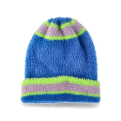 No Boundaries Women's Striped Cozy Winter Beanie