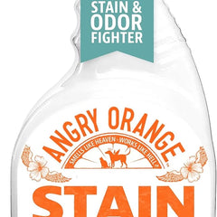 ANGRY ORANGE Pet Stain Remover Kit for Dog Urine - Enzyme Cleaner - Citrus - 32 oz + UV Flashlight